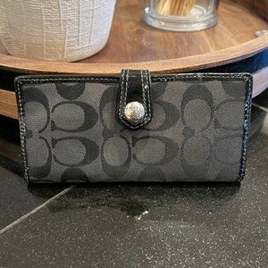 Coach checkbook cover